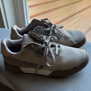 Adidas Men's Gray and White Golf Sneakers
